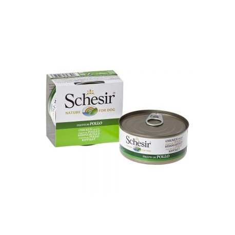 SCHESIR LATA NATURAL POLLO PARA PERROS