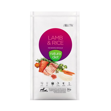 NATURA DIET ADULTO CORDERO Y ARROZ