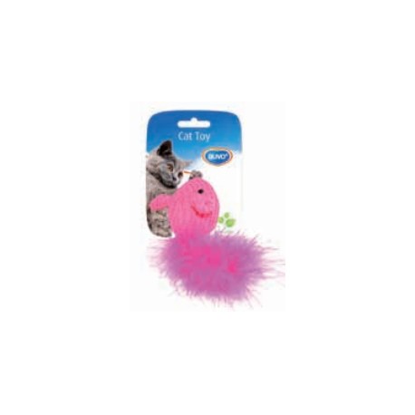 JUGUETE RATON CON PLUMA PARA GATOS