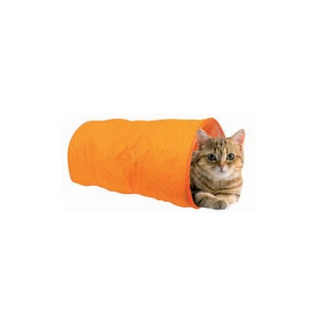 TUNEL CILINDRICO NARANJA PARA GATOS