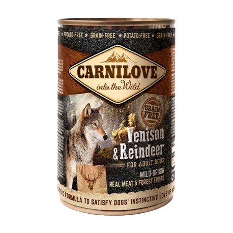 LATA HUMEDA CARNILOVE VENADO Y RENO 400gr