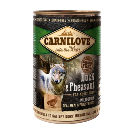 LATA HUMEDA CARNILOVE PATO FAISÁN 400gr