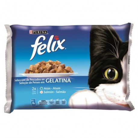 FELIX PESCADO EN GELATINA PARA GATOS