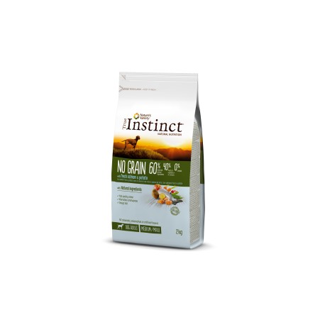 TRUE INSTINCT NO GRAIN MEDIUM-MAXI SALMÓN 12 KG