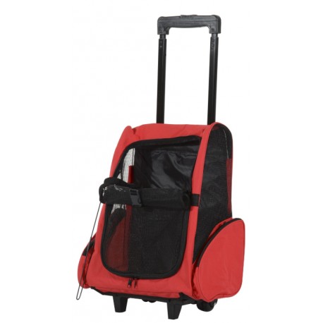 TRANSPORTIN MOCHILA PARA PERROS COLOR ROJO