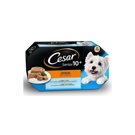 CESAR SENIOR MULTIPACK CARNE 4 TARRINAS DE 150GR