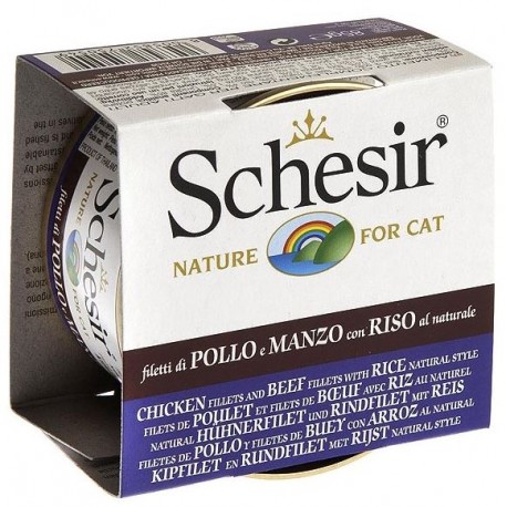 14 LATAS 85GR SCHESIR CAT POLLO CON BUEY