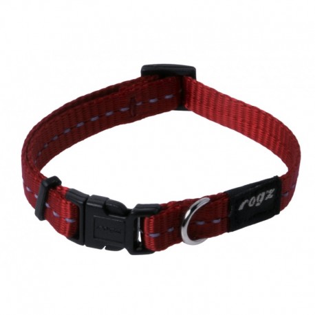 COLLAR ROGZ LISO COLOR ROJO