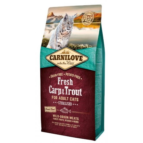 CARNILOVE ADULT GRAIN FREE CARPA TRUCHA 6kg