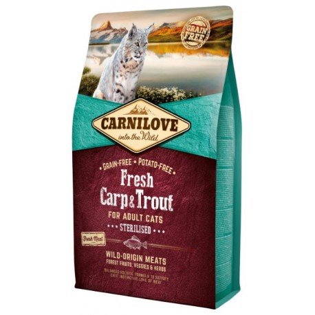 CARNILOVE ADULT ESTERILITZAT CARPA I TRUITA RIU