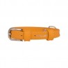 COLLAR PARA PERROS DE CUERO GLAMOUR COLOR AMARILLO
