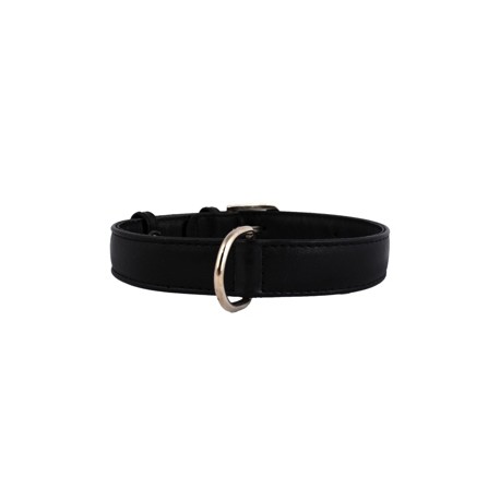 COLLAR PER GOSSOS DE CUIR GLAMOUR COLOR NEGRE