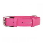 COLLAR PER GOSSOS DE CUIR GLAMOUR COLOR ROSA