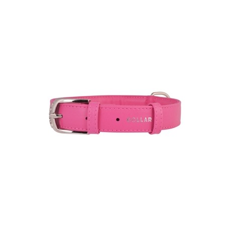 COLLAR PARA PERROS DE CUERO GLAMOUR COLOR ROSA