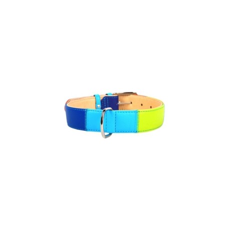 COLLAR CUERO ARCO IRIS PERROS