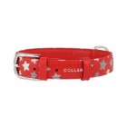 COLLAR GOS CUIR ESTRELLA AJUSTABLE COLOR VERMELL