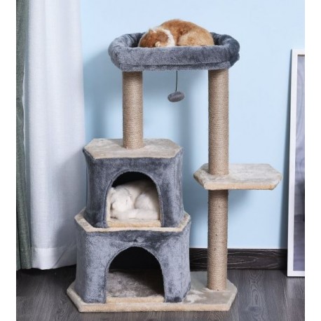 RASCADOR DOBLE CASETA COLOR GRIS