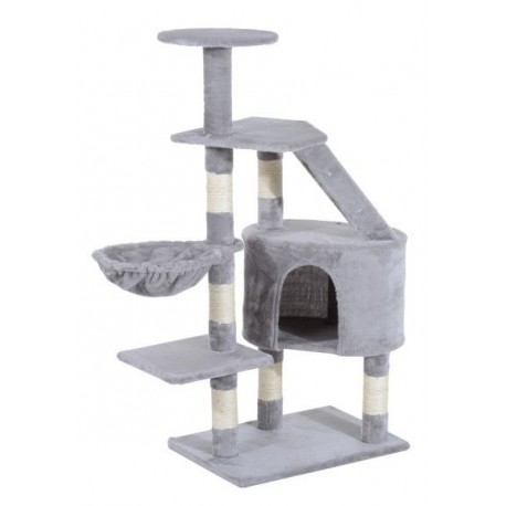 RASCADOR GATOS FELPA GRIS