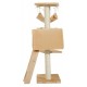 RASCADOR BEIGE CON HAMACAS PLATAFORMA Y CESTA
