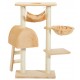 RASCADOR BEIGE CON HAMACAS PLATAFORMA Y CESTA