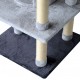 RASCADOR GATS AMB PLATAFORMES COLOR GRIS CLAR I FOSC