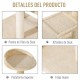 RASCADOR PARA GATOS COLOR CREMA CON 4 PISOS