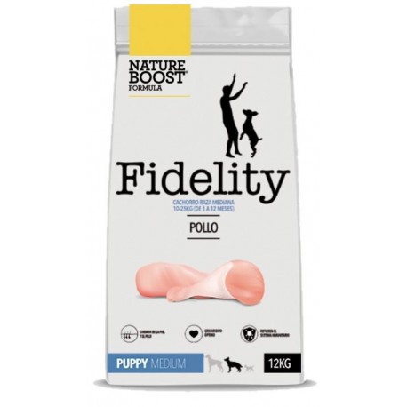 FIDELITY CACHORRO MEDIUM CON POLLO