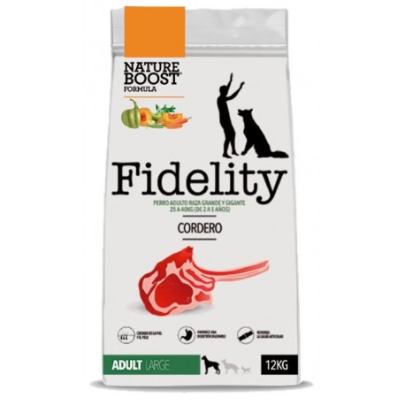 FIDELITY ADULT RAZA GRANDE CORDERO 12 KG