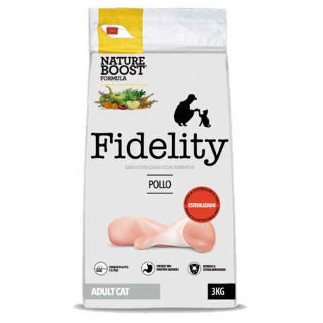 FIDELITY PINSO PER GATS ADULTS ESTERILITZATS POLLASTRE