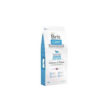 BRIT CARE DOG GRAIN FREE JUNIOR LARGE SALMÓ PATATA