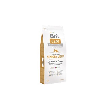 BRIT CARE DOG GRAIN FREE LIGHT SENIOR SALMÓN PATATA