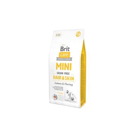 BRIT CARE DOG ADULT GRAIN FREE MINI HAIR SKIN SALMÓ ARENGADA