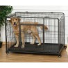 JAULA XL PLEGABLE CON RUEDAS PARA PERROS MEDIANOS