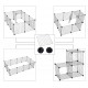 PARQUE MODULAR 12 PANELES PARA PEQUEÑOS ANIMALES