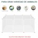 PARQUE VALLAS TRANSPARENTE PARA PEQUEÑOS ANIMALES