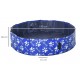 PISCINA 140CM PARA PERROS PLEGABLE PISADAS AZUL