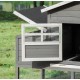 GALLINER EXTERIOR DE FUSTA D'AVET COLOR GRIS