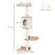 RASCADOR DE PARED CON CASETA PARA GATOS