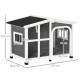CASETA PERRO EXTERIOR MADERA GRIS