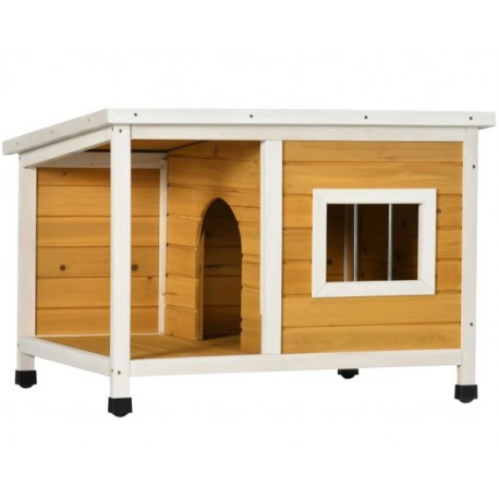 CASETA EXTERIOR MADERA PERROS 