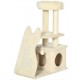 RASCADOR BEIGE CON RAMPA PARA GATOS