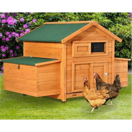 CASETA GALLINERO GRANDE CON DOBLE PONEDERO