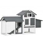 GALLINER EXTERIOR FUSTA BLANC GRIS PER 2-3 GALLINES