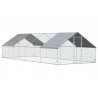 GALLINERO PERRERA ACERO GALVANIZADO 8x3x2m 24m2