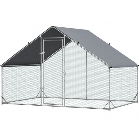 GALLINERO PERRERA ACERO GALVANIZADO 3x2x2m 