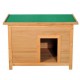 CASETA PERROS EXTERIOR MADERA CON TECHO ABATIBLE