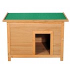 CASETA PERROS EXTERIOR MADERA CON TECHO ABATIBLE