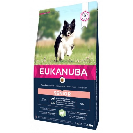 EUKANUBA SENIOR CORDERO ARROZ RAZA PEQUEÑA Y MEDIANA