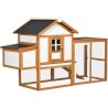 GALLINERO EXTERIOR BLANCO MADERA