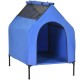 CASETA ELEVADA EXTERIOR DESMONTABLE PARA PERROS COLOR AZUL